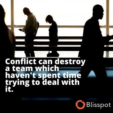 Conflict can destroy a team which haven't spent time trying to deal with it.